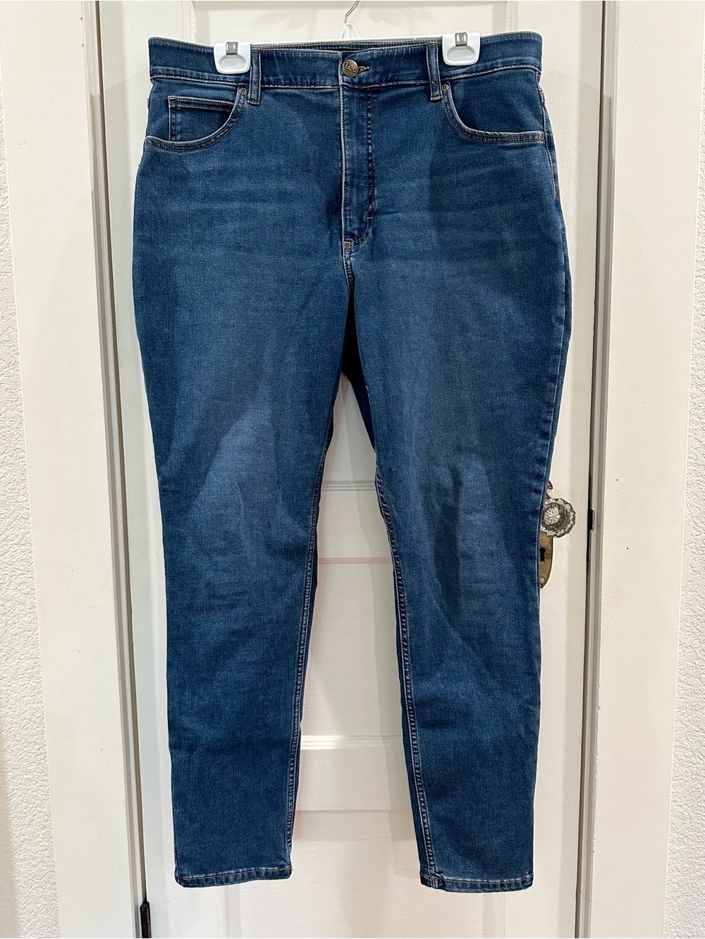 Lee Ultra Lux Skinny Jeans in Medium Blue Denim